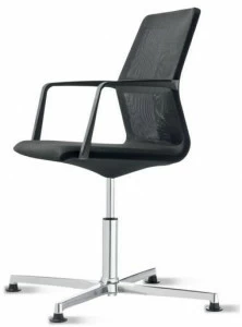 Wiesner-Hager Кресло офисное поворотное с 4-мя спицами и подлокотниками Ayo 6211