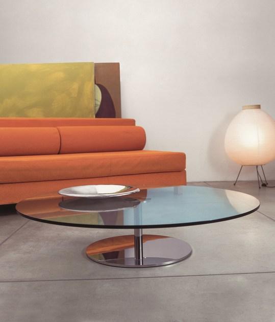 Tonelli Design Овальный журнальный столик из закаленного стекла Farniente sun-id-1447479 - Вид №1