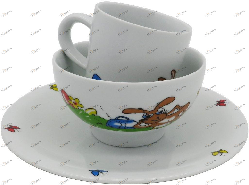 39G248F11342C Пять чувств Kinderset 3tlg. привет Hase (с небольшими недостатками) Kahla-porzellan 