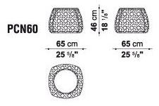B&B Italia Outdoor Круглый садовый столик из полиэтилена Canasta sun-id-1496671 - Вид №3