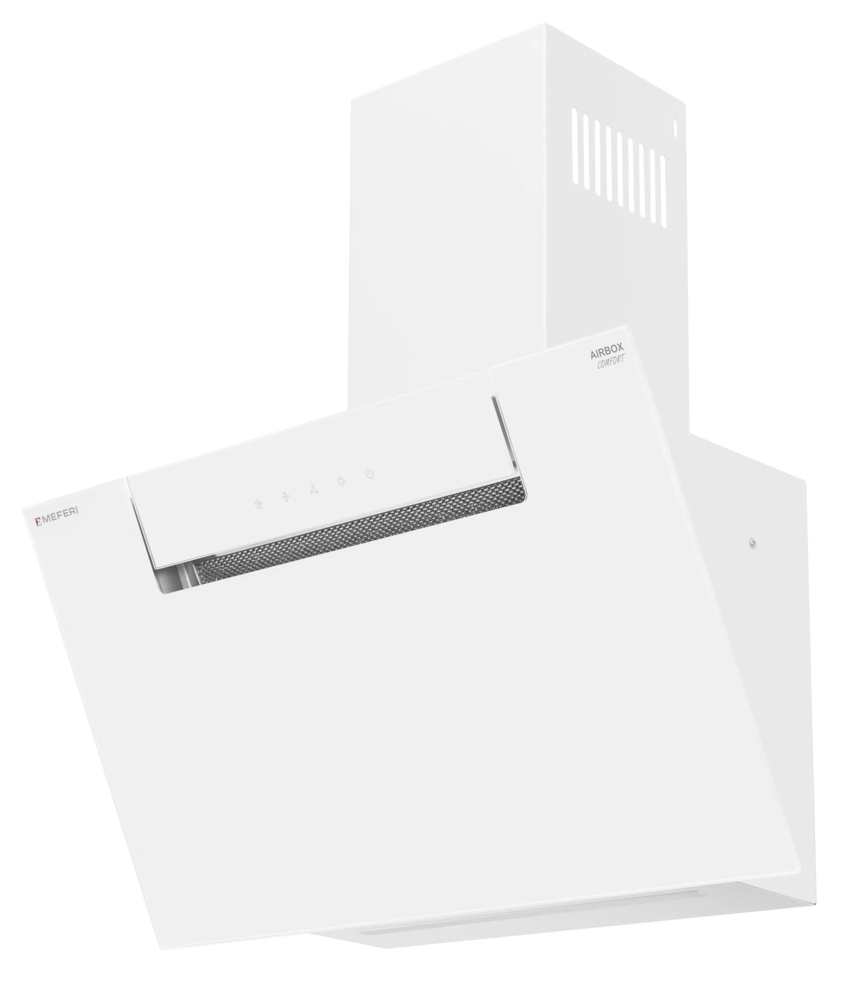 9270622 Вытяжка наклонная Meferi AIRBOX60WH COMFORT белый/белый STDN-0107057 - Вид №1