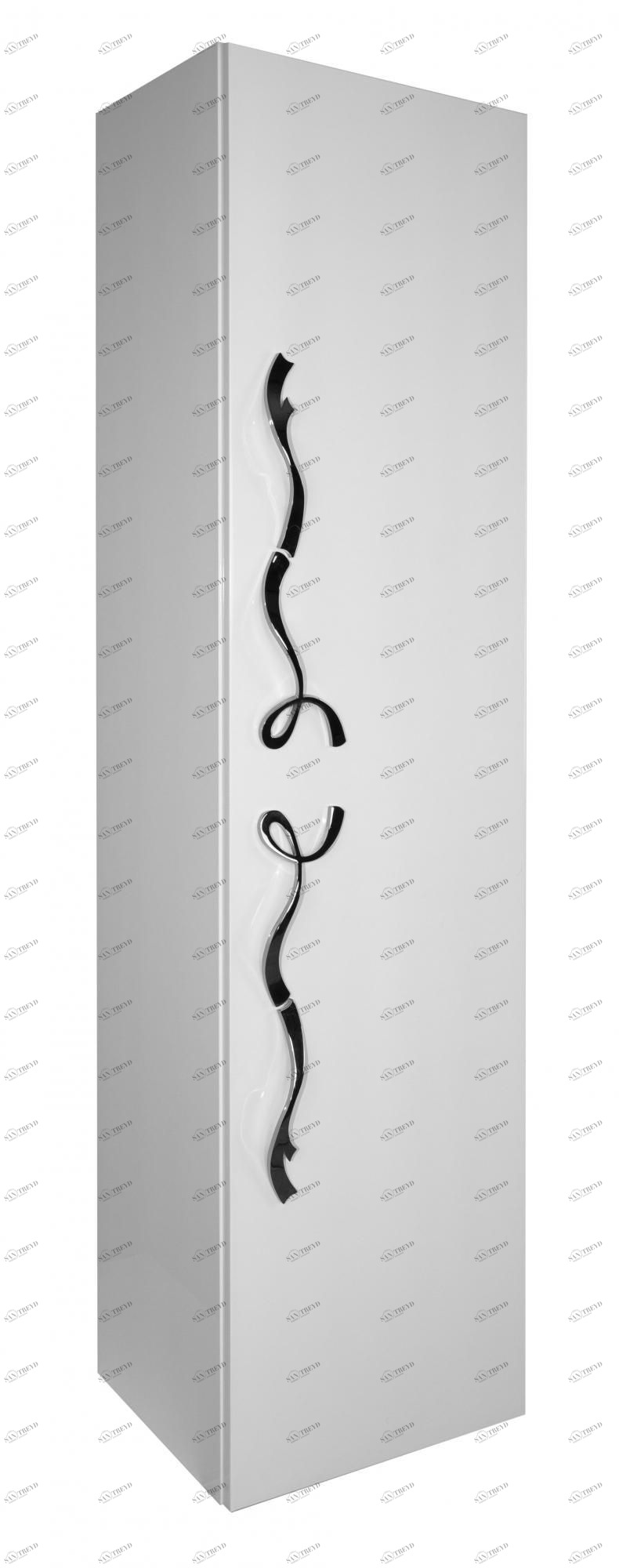 Колонка LAURA 1дв. Белый глянец Хром Tessoro TSLA1SWCH