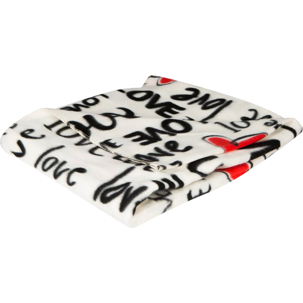 Плед «Love», 130х170 см, флис, цвет розовый BELEZZA STLM-2211107 - Вид №2