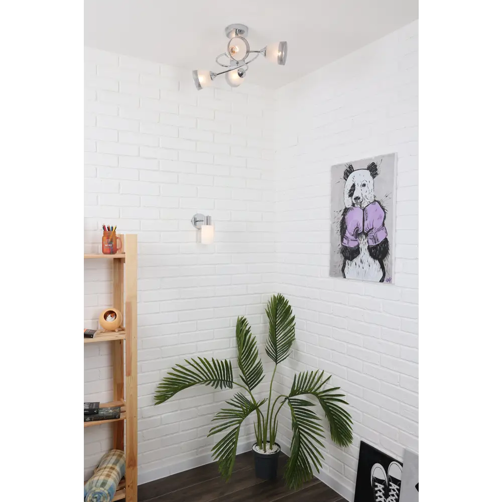 Люстра потолочная «Costa» 24000-4 4 лампы 12 м² цвет серебристый SCHAFFNER STLM-2120557 - Вид №18