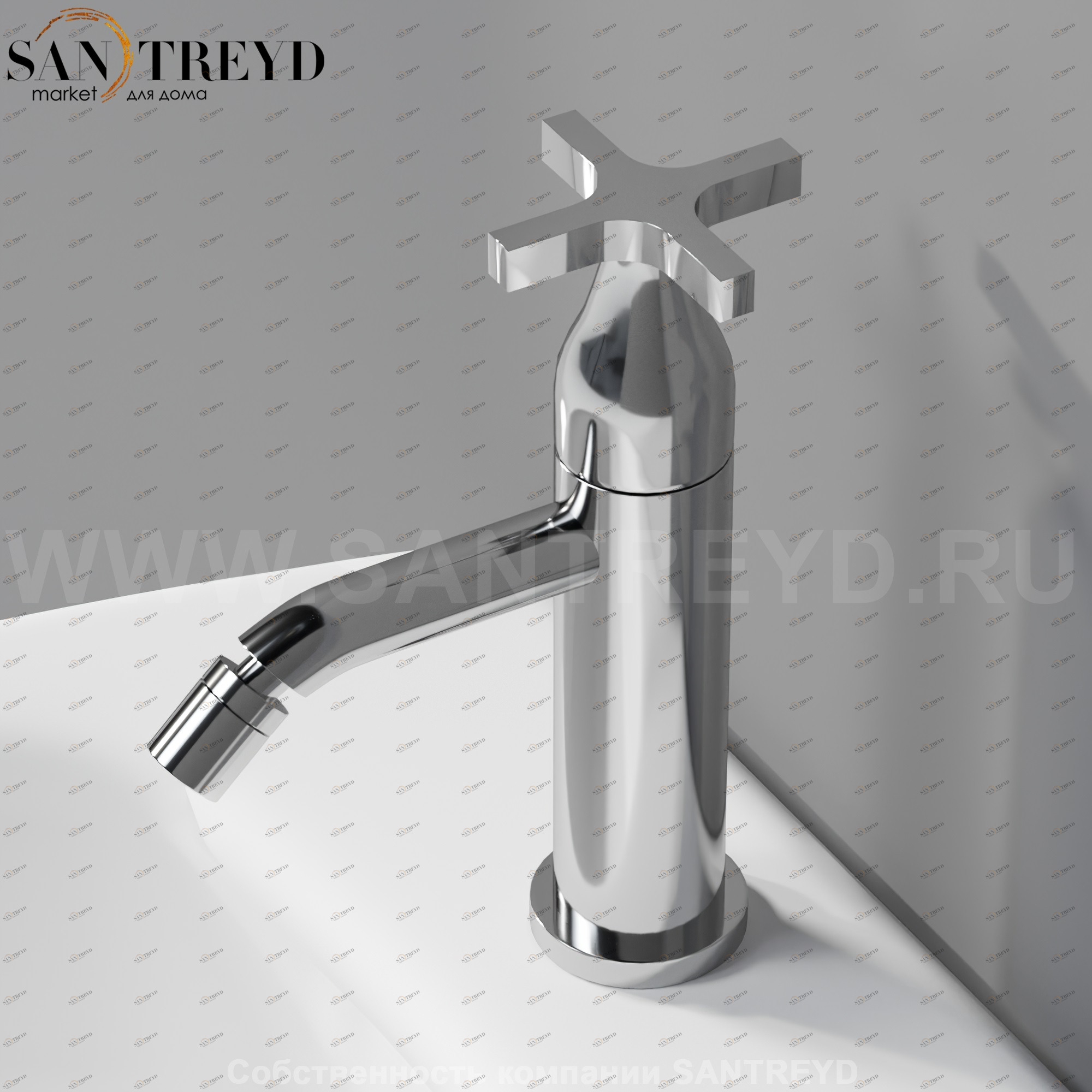 Смеситель AMEM316S MEMORY для биде хромированный Agape