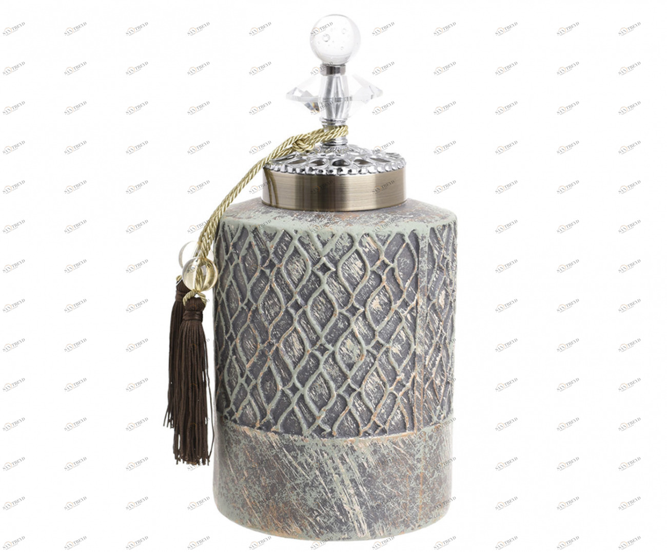 Ваза Becca TO4ROOMS - 213773 Серый 