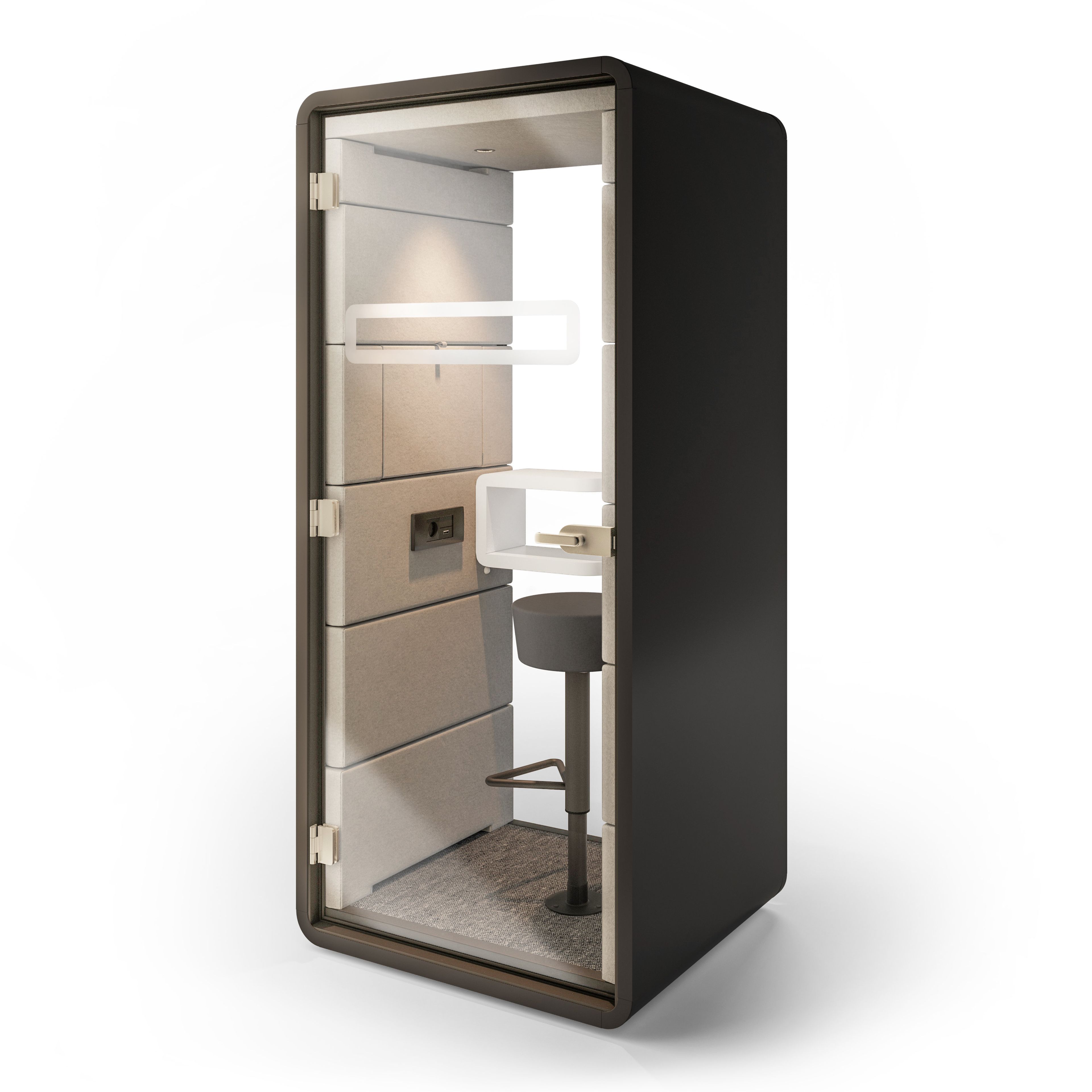 Одноместная акустическая офисная кабина со встроенным освещением Mikomax Smart Office Hushoffice ARCH-00139656 - Вид №50