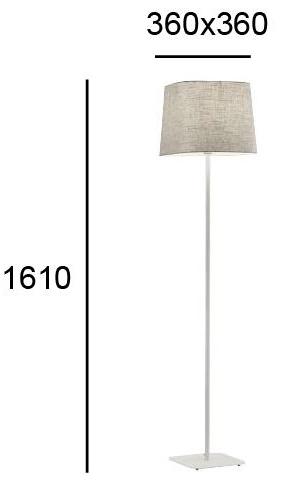 Terzo Light Торшер из стали и пвх Hendrix V4174800 - Вид №2