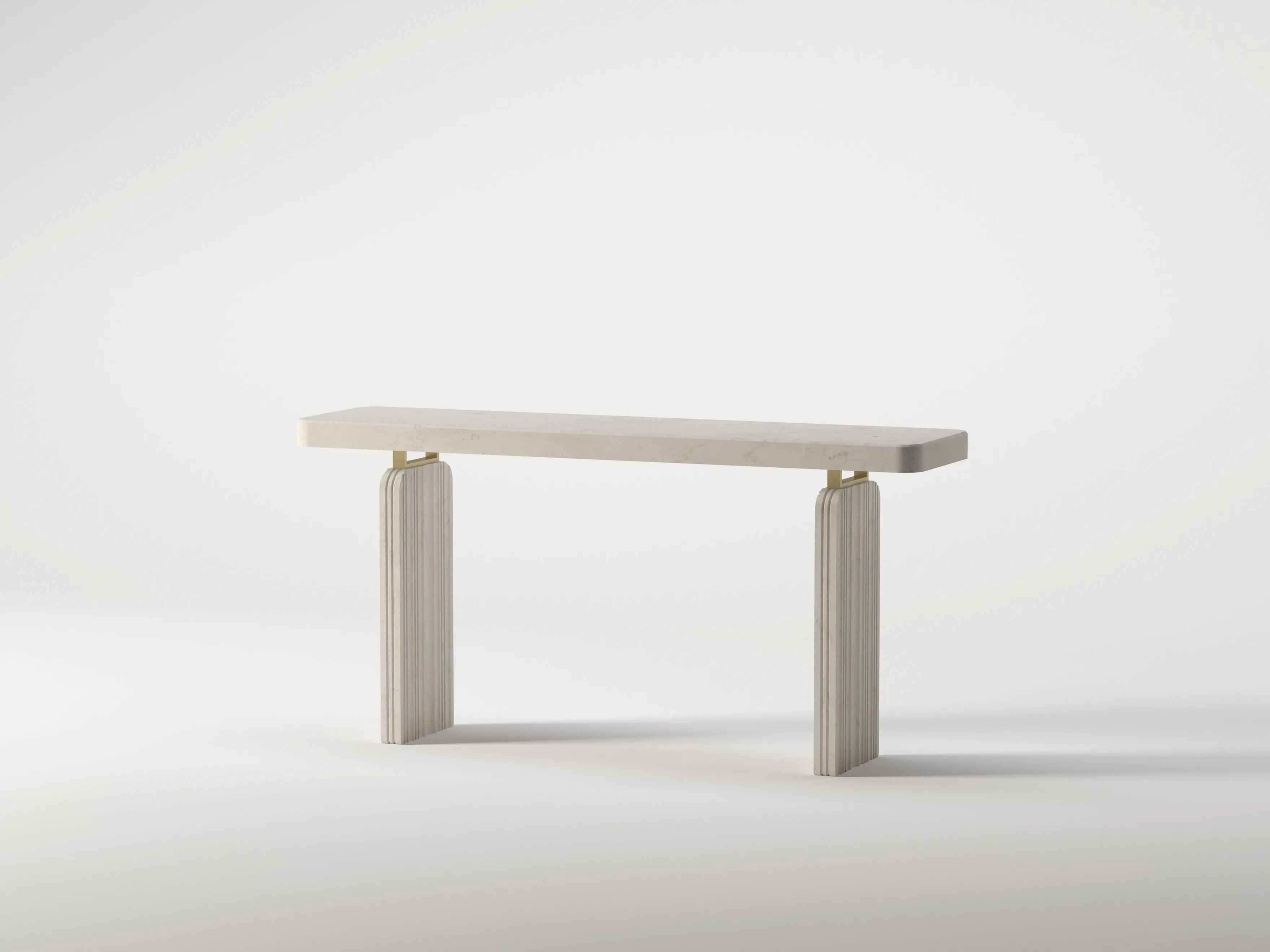 Прямоугольная консоль из травертина Davani Purity ARCH-00072508 - Вид №18