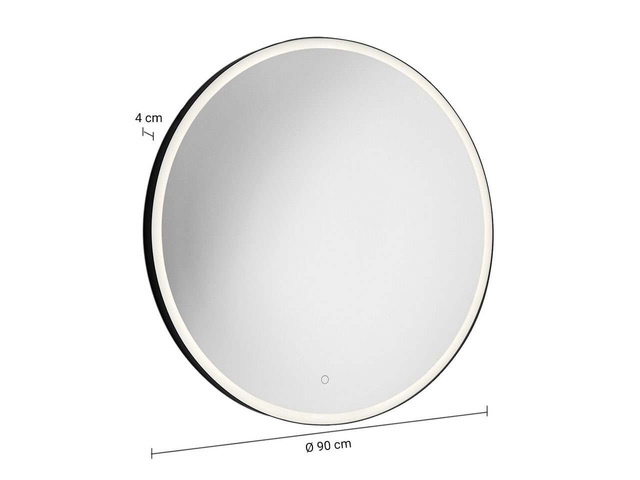 Круглое зеркало со встроенным освещением для ванной комнаты GEDY MARC ARCH-00039560 - Вид №2