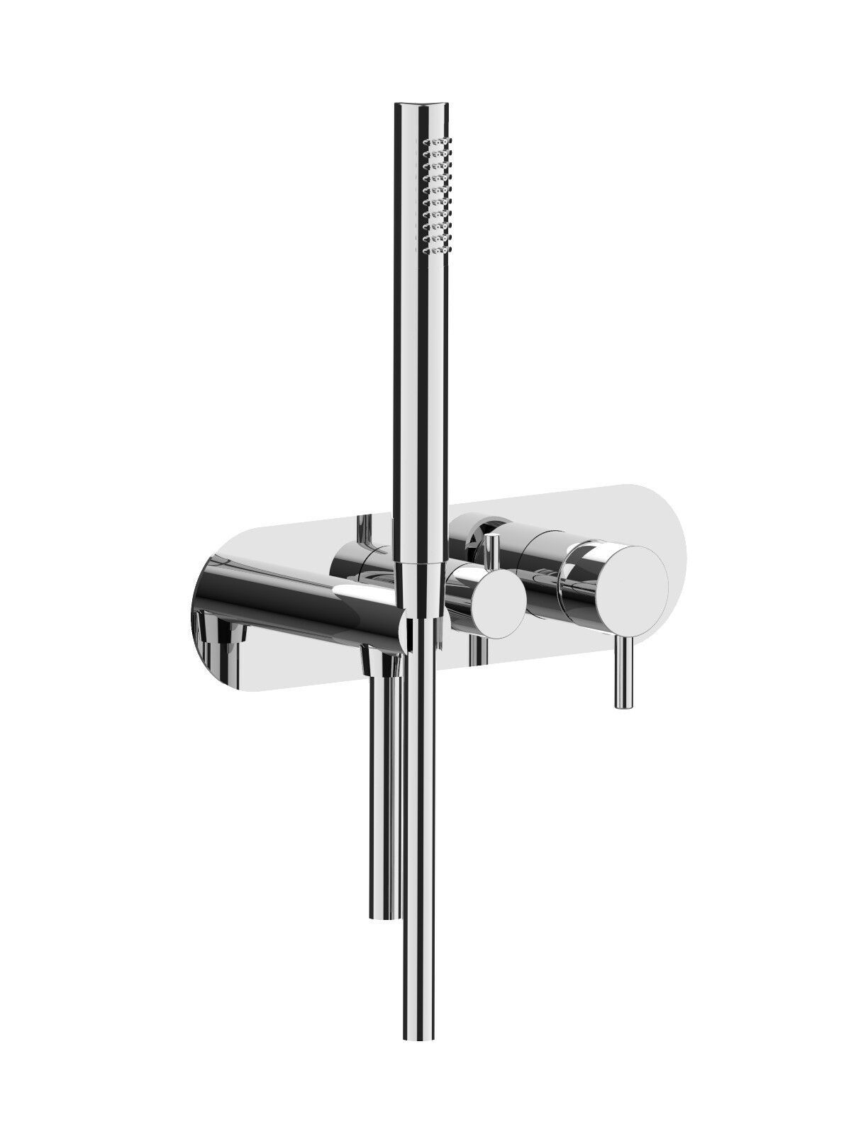 3 отверстия утопленный однорычажный смеситель для душа Rubinetterie Frattini Pepe XL ARCH-00143936 - Вид №14