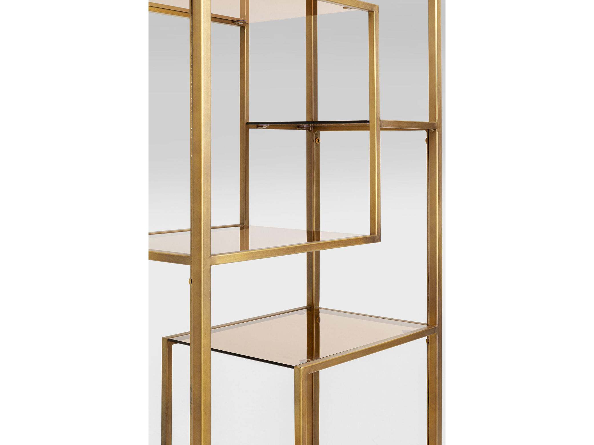 Книжный шкаф из стали и стекла KARE Design LOFT GOLD ARCH-00014137 - Вид №2