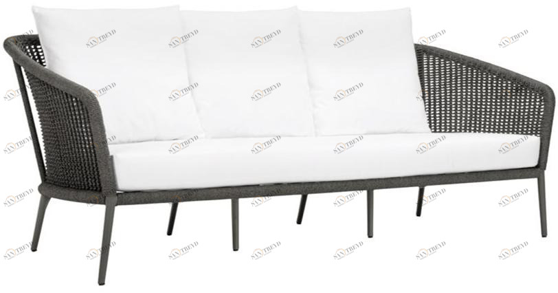 JANUS et Cie 3-х местный диван в морской веревке Knot sun-id-1452027