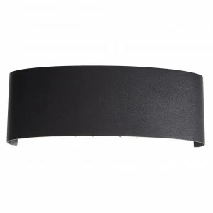 Уличный настенный светодиодный светильник чёрный ST Luce Bisello SL089.401.08 ST LUCE BISELLO 00-3898329 Черный