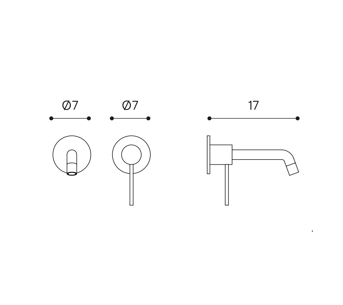 Ex.T MLP SMALL SHINE Смеситель для умывальника EXMLPSHSAT - Вид №4
