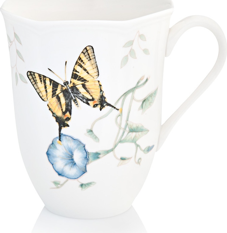 10524871 Lenox Кружка Lenox "Бабочки на лугу.Бабочка-Парус" 350мл Фарфор 