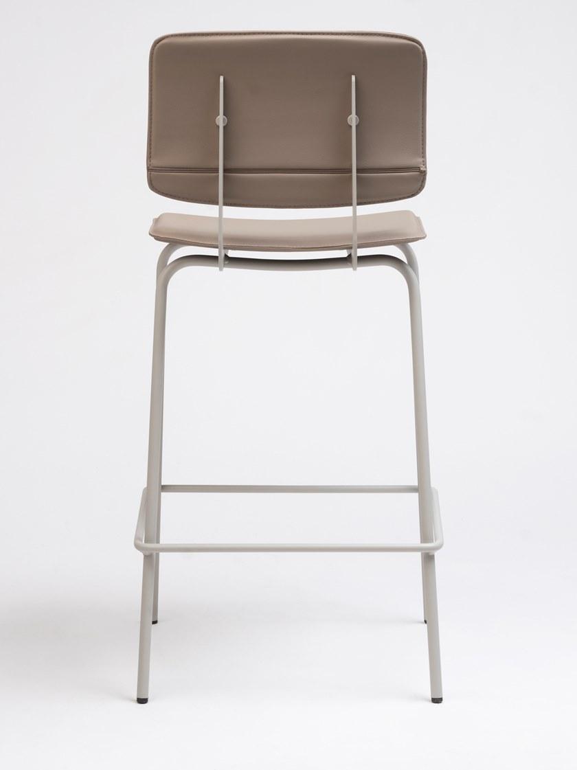 ONDARRETA Высокий кожаный табурет со спинкой Don sun-id-1437675 - Вид №2