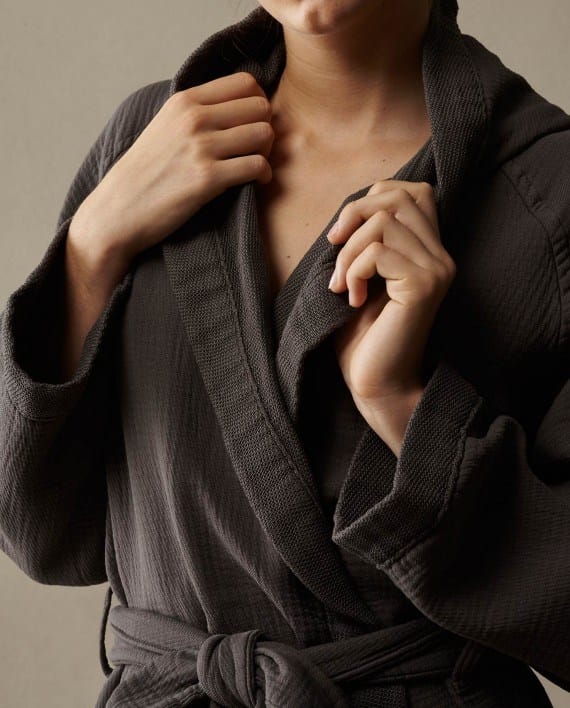 Двойной лицо мягкий хлопок кимоно халат Society Limonta KUR ARCH-00075632 - Вид №1