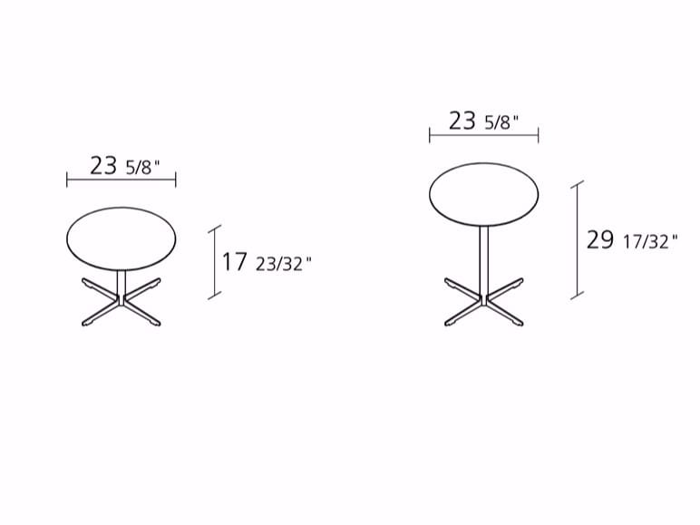 Круглый стол со спицами Alias Cross Table ARCH-00129478 - Вид №3
