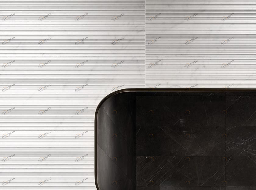 Italgraniti Объемная белая плитка для стен с эффектом мрамора Lux experience wall sun-id-1390961