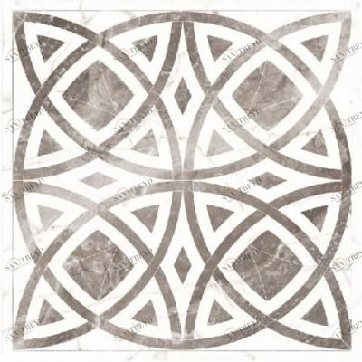 Панно Black & White K-60/NR/d01-cut White 120x120 Kerranova sun-id-329927