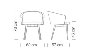 Мягкий стул для ресторана Et al ARCH-00098247 - Вид №2
