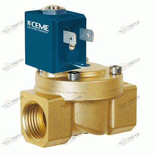 Клапан соленоидный CEME 86 нормально закрытый 3/8" 220 В 8613