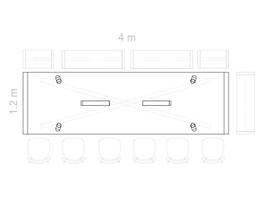 Деревянный прямоугольный стол Moca BIGFIX ARCH-00115986 - Вид №2