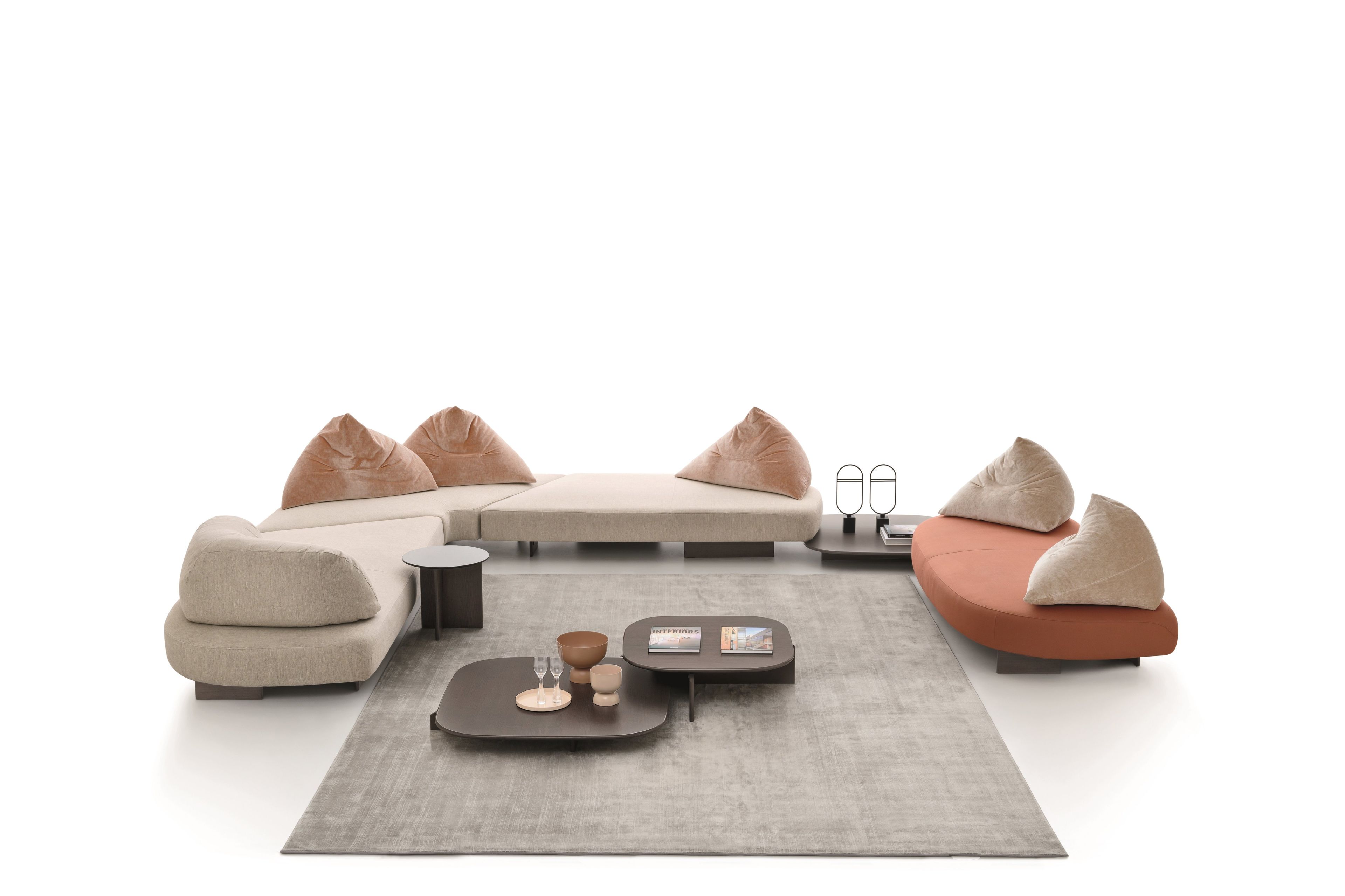 Круглый деревянный и стеклянный журнальный столик Ditre Italia POLYURA ARCH-00131890 - Вид №3