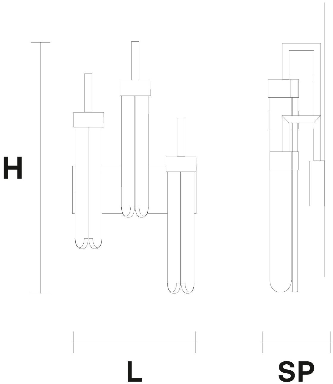 Masiero Настенный светодиодный светильник из металла и стекла Blake sun-id-1365650 - Вид №1