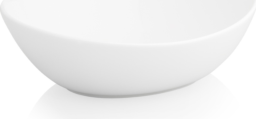 10543497 Dibbern Салатник овальный Dibbern Белый декор 14см, фарфор Фарфор костяной 