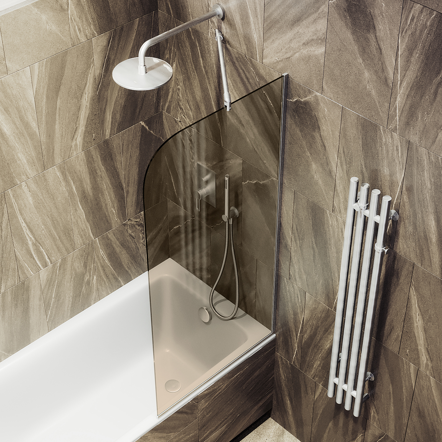 ST-59-5у Душевое ограждения на борт вынны Public Steel Россия 