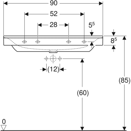 500.532.01.1 Раковина Geberit Xeno² Geberit  - Вид №23