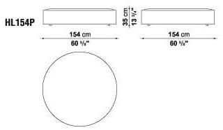 B&B Italia Круглый пуф из ткани Harry sun-id-1489681 - Вид №1