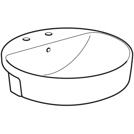 500.782.01.2 Полувстраиваемая раковина Geberit VariForm круглой формы Geberit  - Вид №6