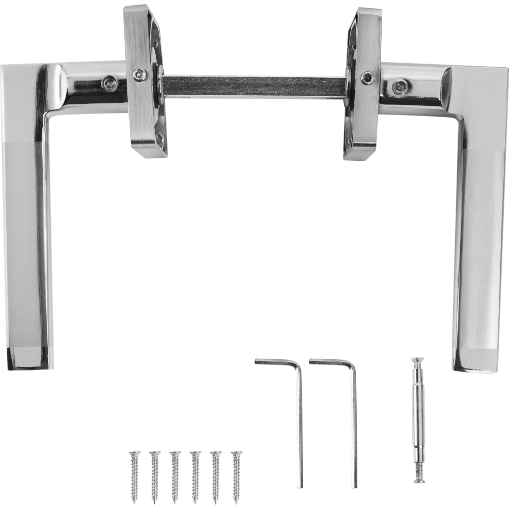 Дверная ручка Apecs H-22050-A-CRM/CR, без запирания, цвет хром STLM-2212014 - Вид №2