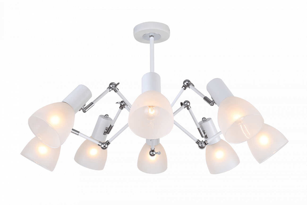 Люстра подвесная белая Avery FR5080PL-08W FREYA MODERN 00-3956397 Белый - Вид №6