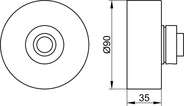 59056010281 Розетка с удлинением KEUCO Edition 90 - Вид №2