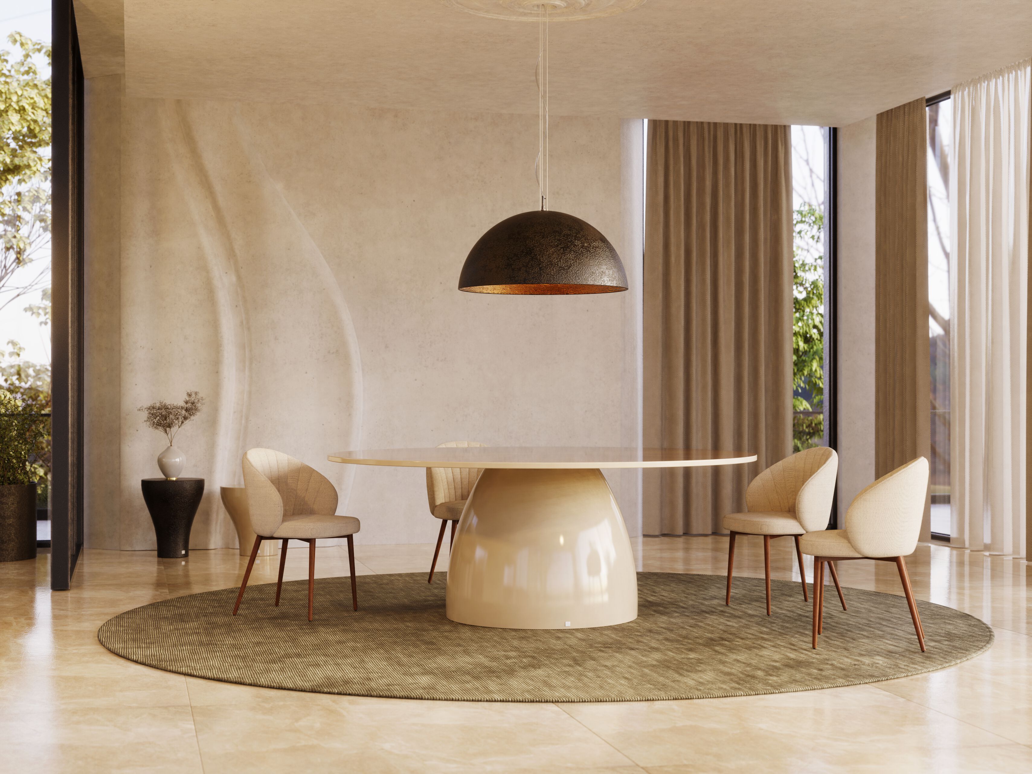 Светодиодный подвесной светильник из стекловолокна GANSK SPLENDOR ARCH-00094579 - Вид №4