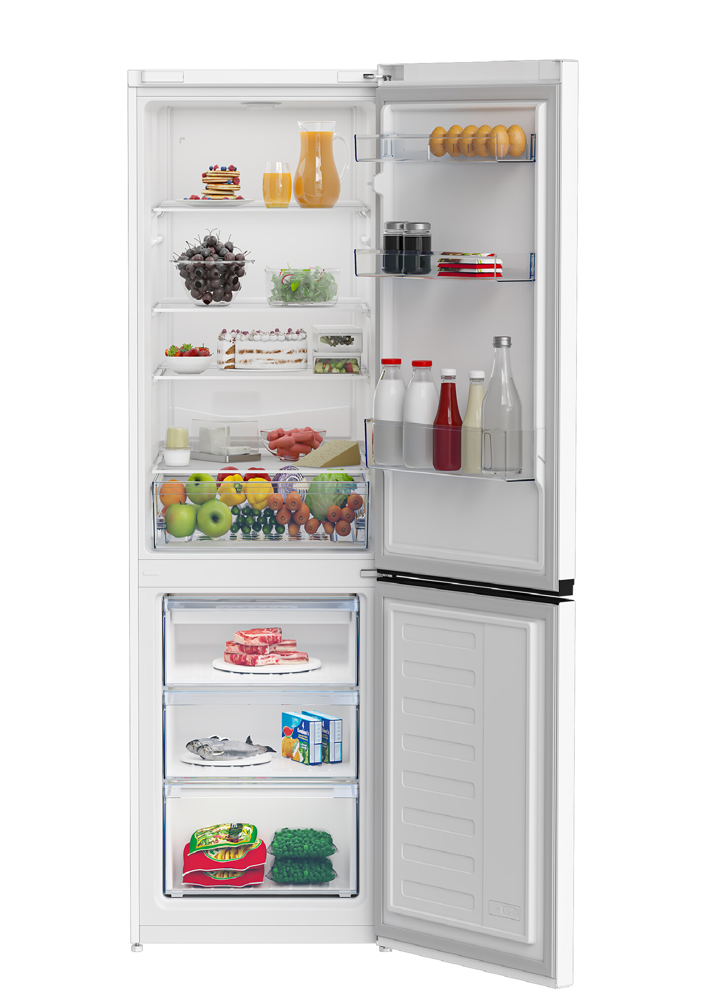 9033952 Холодильник с морозильником   Beko B1RCSK362W белый STDN-0013132 - Вид №1