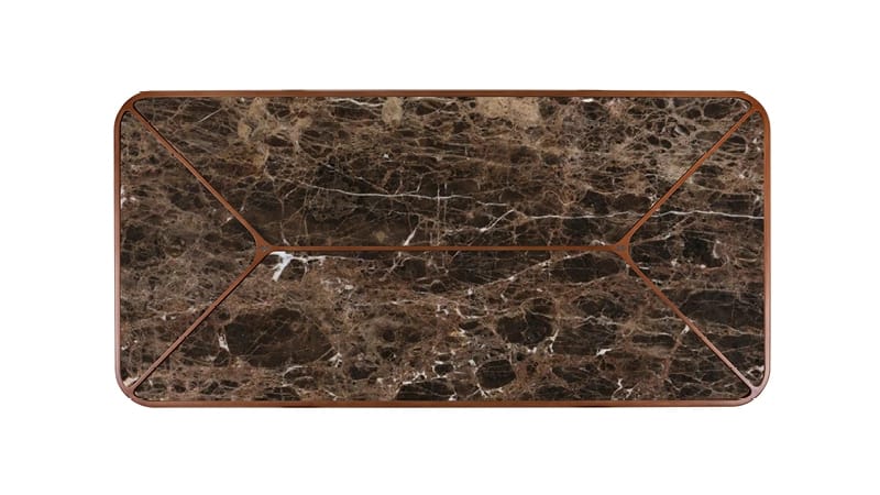 Прямоугольный стол из мрамора и грецкого ореха OPERA CONTEMPORARY LEWIS ARCH-00120074 - Вид №3