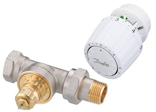 Danfoss Комплект RTR-G/RTR 7090 для однотрубной системы отопления RTR-G Ду20уг и RTR7090 комп-т терморег-р 013G2185  - Вид №1