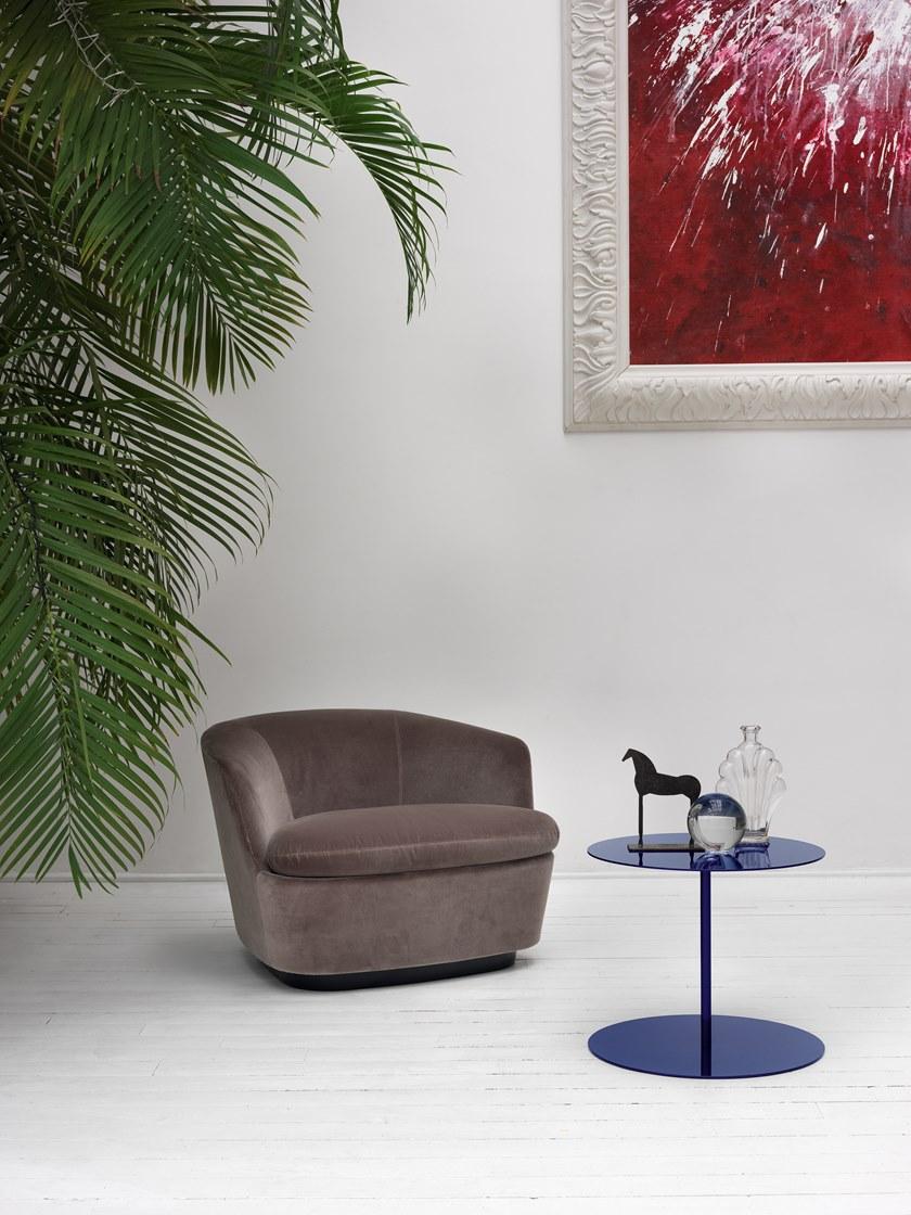 Cappellini Съемный круглый стол из листового металла Gong Gg_1g - Вид №1