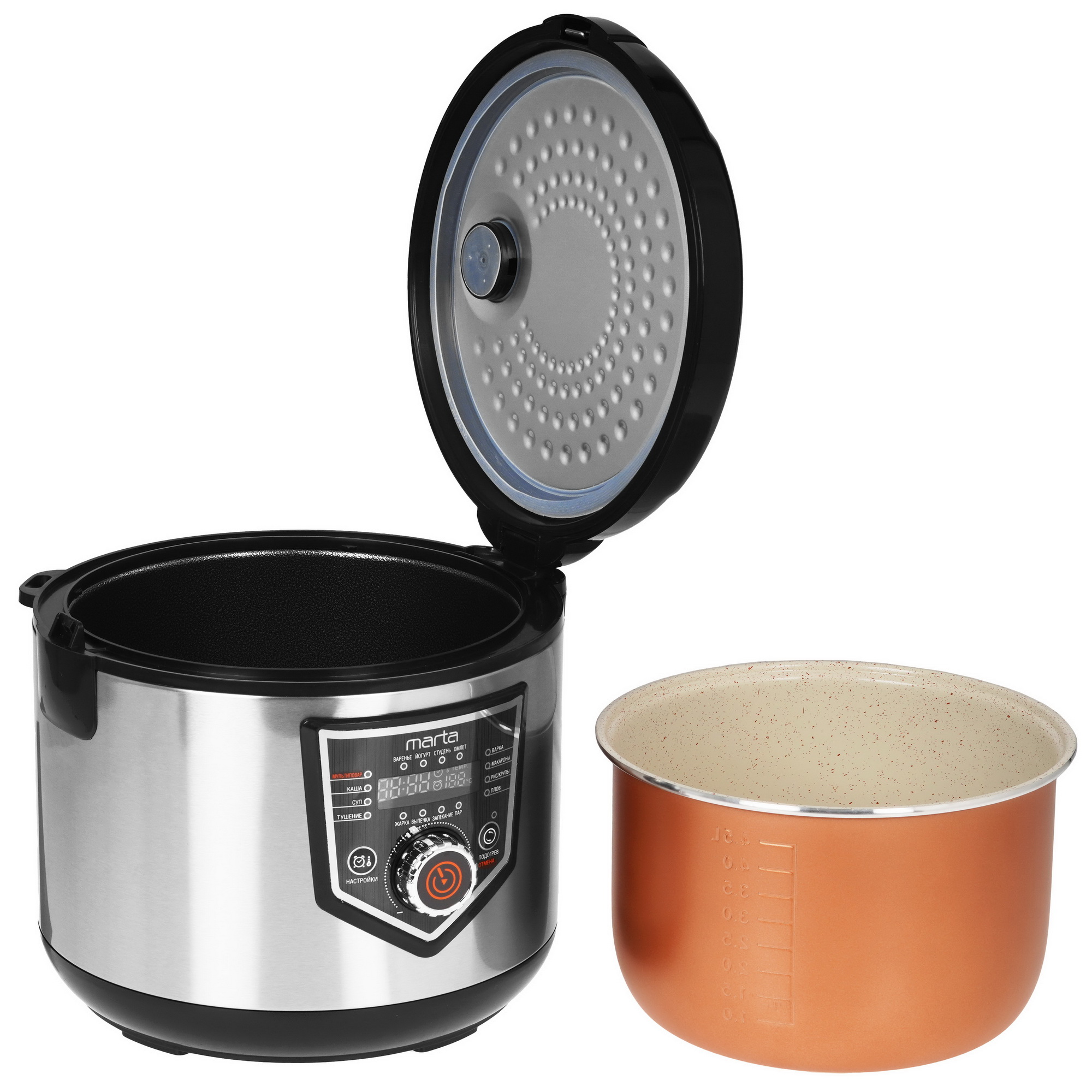 9033585 Мультиварка Marta MT-MC4336A черный STDN-0007142 - Вид №6