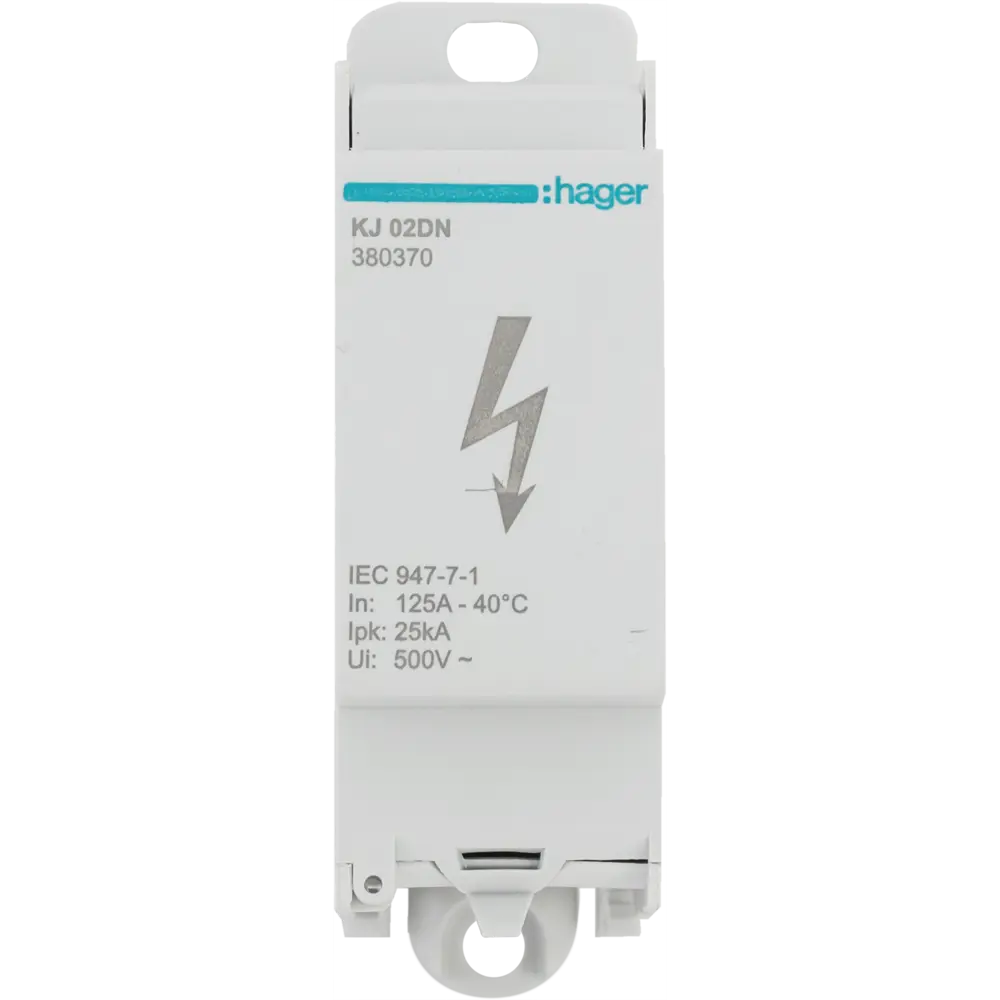 Блок распределительный Hager KJ02DN 1 полюс 125 А STLM-2180145 - Вид №1