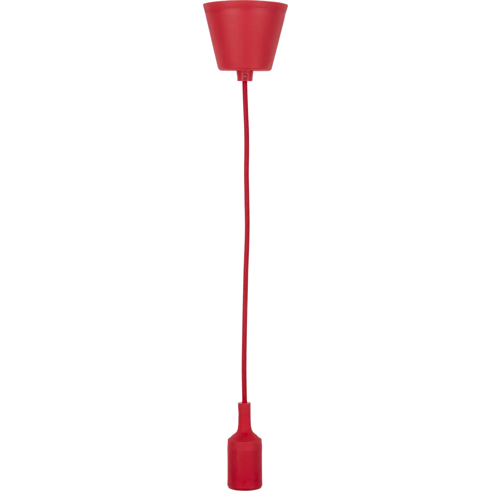 Патрон подвесной TDM Electric E27 с кабелем 1 м в красном исполнении 84833445 STLM-0055820 - Вид №3