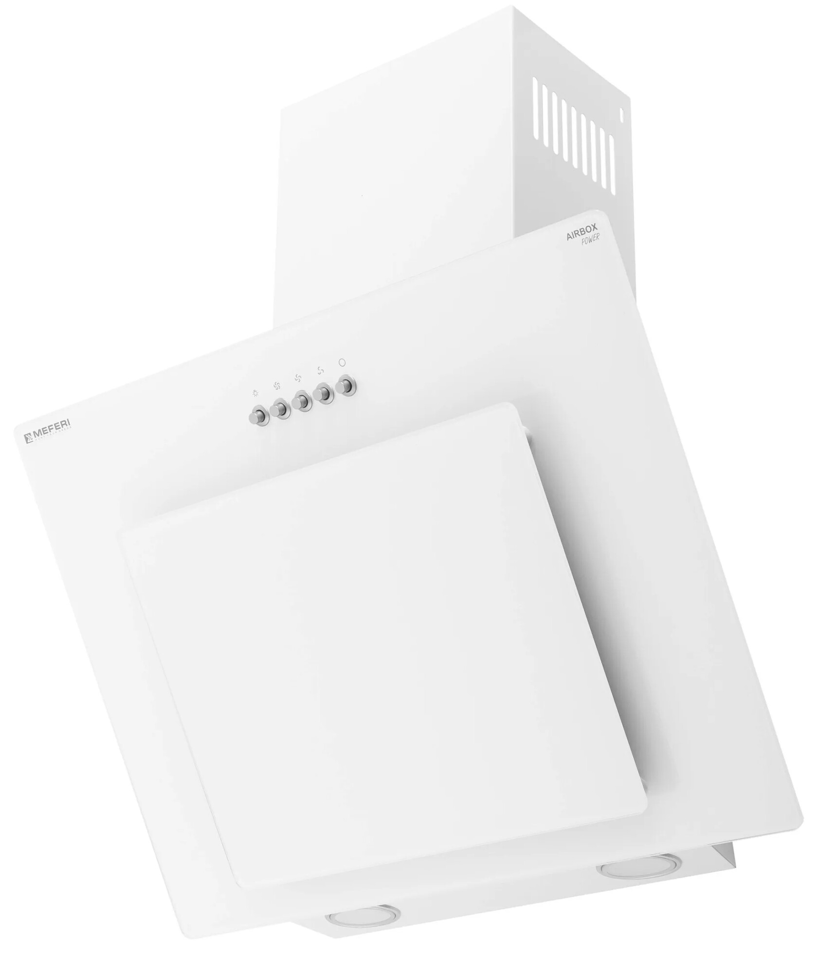 9168702 Вытяжка наклонная Meferi AIRBOX60WH POWER белый/белый STDN-0149471 - Вид №3