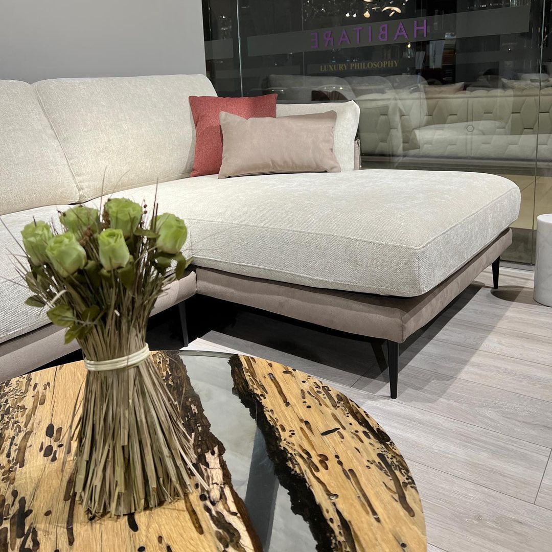 Круглый журнальный столик из дуба и смолы alcarol Bricola ARCH-00050579 - Вид №2