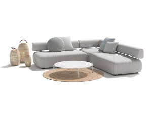 Тканевый модульный садовый диван