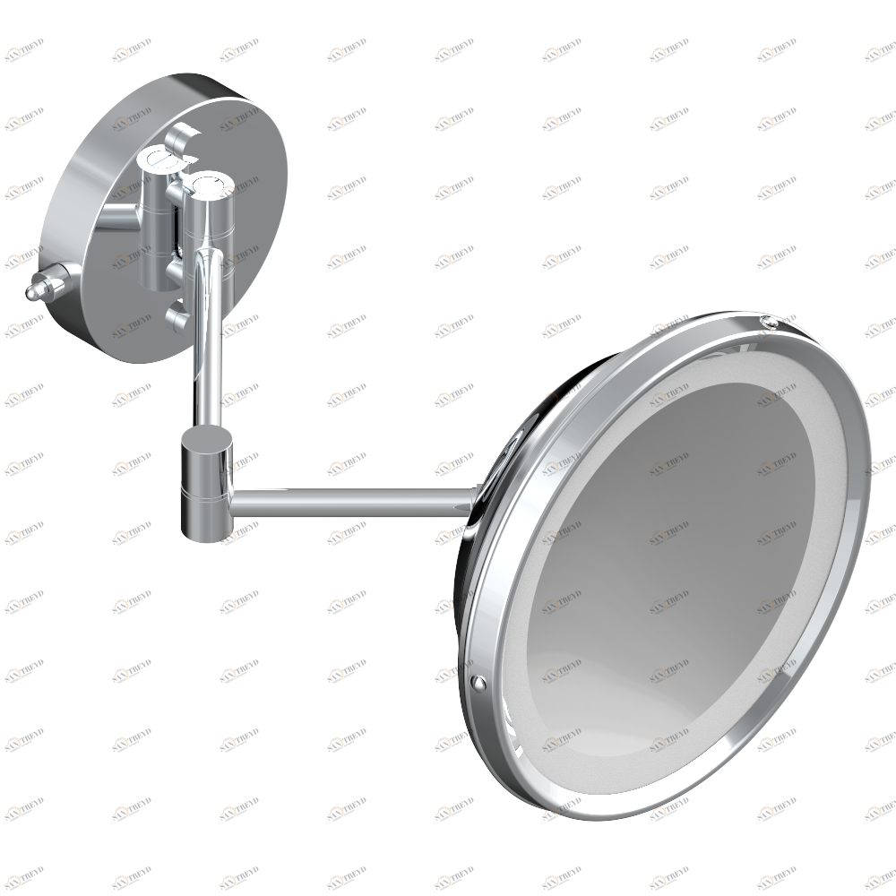 G00-669R Shaving mirror with light with round base Thg-paris прочие артикулы THG Хром G00-669R CAT.A